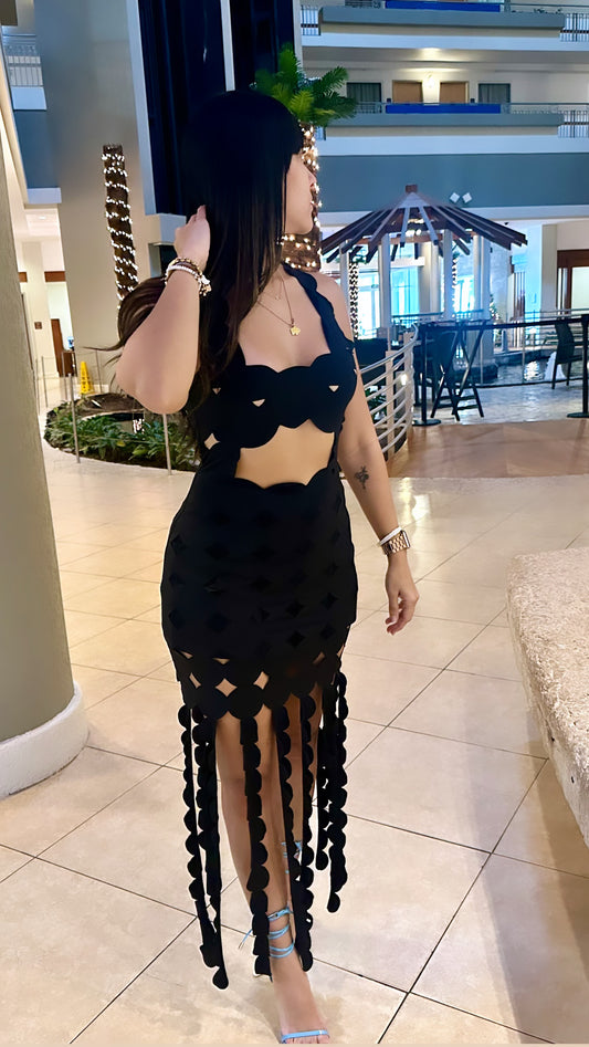 Cut-out party dress